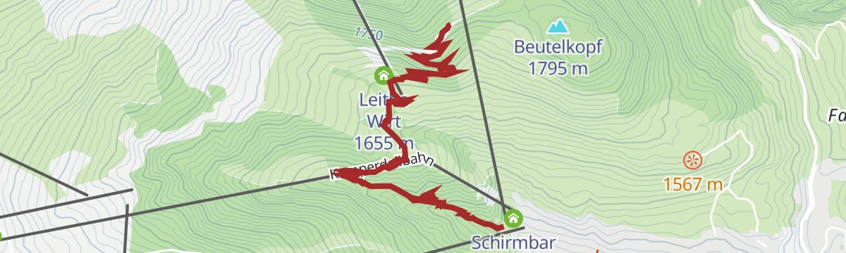 Route map: Leithetrail 7128